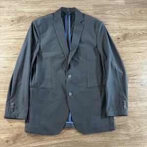 Twillory Air Blazer Mens 42R Grey Blue Mesh Performance Sports Coat Stretch